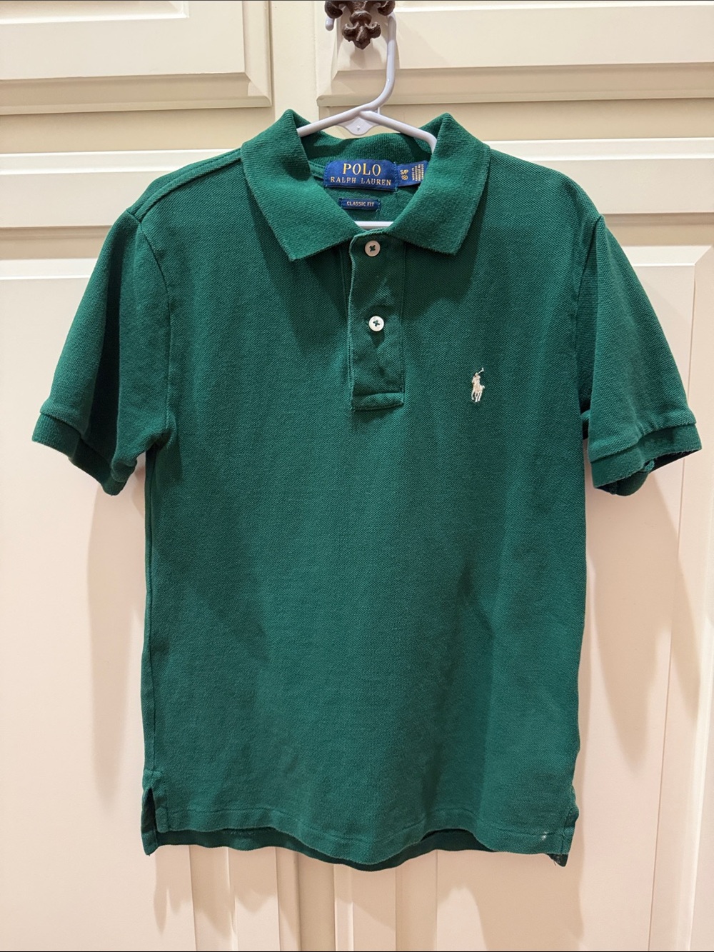 Boys Youth Forest Green Polo Ralph Lauren Classic Polo Size Small 8